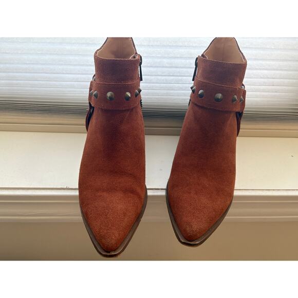 Jessica Simpson Zayrie Kentucky Mud Oiled Suede Boots Size 9M - Picture 1 of 7